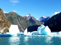 Alaska "Icebergs in                                               Tracy Arm Fjord"