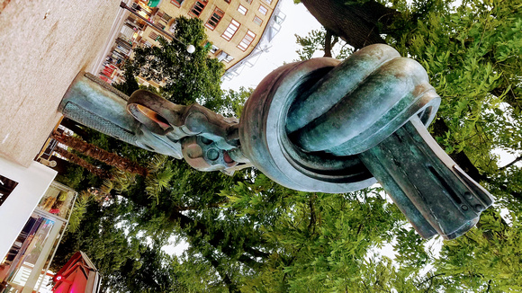 Goteborg, Sweden   Artwork Twisted  Pistol barrel II